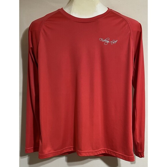 Women’s long sleeve fishing life T-shirt boating outdoor UV Protection Heart  F - Picture 2 of 7